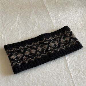 Black and Tan Knit Headband
